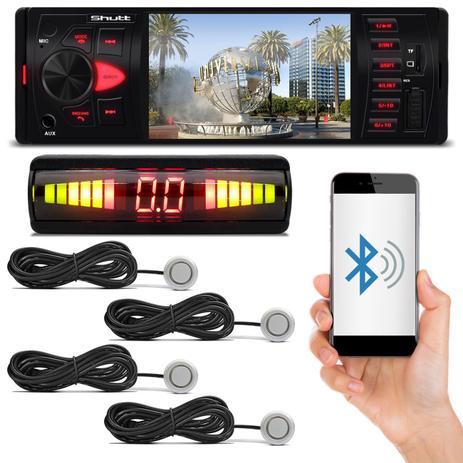 MP5 Player Los Angeles Shutt 4 Pol Bluetooth MP3 USB + Kit Sensor de Ré Universal 4 Sensores Prata Menor preço em MP5 Player Los Angeles Shutt 4 Pol Bluetooth MP3 USB + Kit Sensor de Ré Universal 4 Sensores Prata