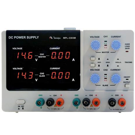 MPL3303M - Fonte de Alimentação DUPLA DC REGULADA 32V, 3A - Minipa Menor preço em MPL3303M - Fonte de Alimentação DUPLA DC REGULADA 32V, 3A - Minipa