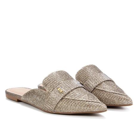 Mule Santa Lolla Tecido Look Bico Fino - Mule Feminino - Magazine Luiza
