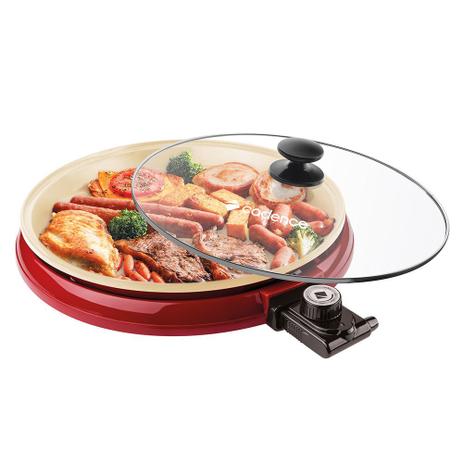 Multi Grill Cadence Ceramic Pan Vermelho GRL350 - 127V Menor preço em Multi Grill Cadence Ceramic Pan Vermelho GRL350 - 127V