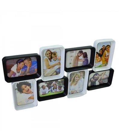 Multi Porta Retrato Preto E Branco Para 8 Fotos 10X15cm (De Pendurar) - Porta Retrato - Produtos infinity presentes Menor preço em Multi Porta Retrato Preto E Branco Para 8 Fotos 10X15cm (De Pendurar) - Porta Retrato - Produtos infinity presentes