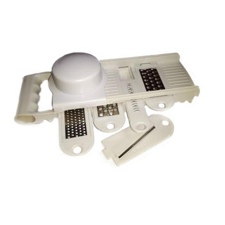 Multi Ralador De Alimentos Mandolin 7 Peças Branco - Batiki Menor preço em Multi Ralador De Alimentos Mandolin 7 Peças Branco - Batiki