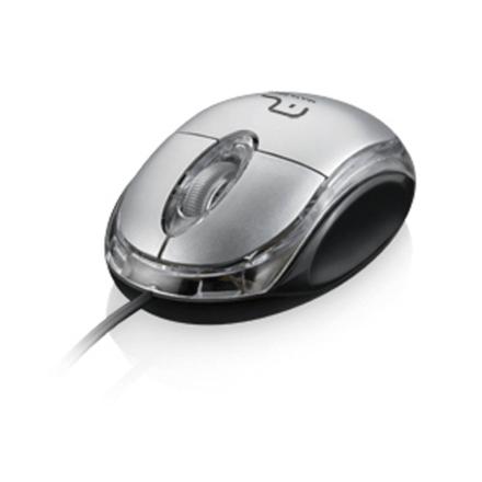 Menor preço em Multilaser Mouse Óptico Classic Box USB Prata - MO180