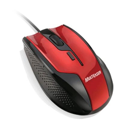 Multilaser Mouse Óptico Gamer MO149 Vermelho Menor preço em Multilaser Mouse Óptico Gamer MO149 Vermelho