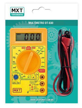 Multímetro Digital C/ Buzzer Alarme Sonoro - DT-830D - MXT Menor preço em Multímetro Digital C/ Buzzer Alarme Sonoro - DT-830D - MXT