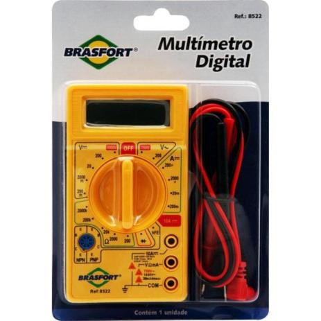Multímetro Digital Com Alarme Sonoro Brasfort 8522 Menor preço em Multímetro Digital Com Alarme Sonoro Brasfort 8522