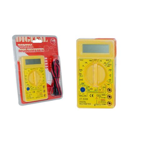 Multimetro Digital Profissional Portatil com Bateria DT-830B Generico - Vitrine Menor preço em Multimetro Digital Profissional Portatil com Bateria DT-830B Generico - Vitrine
