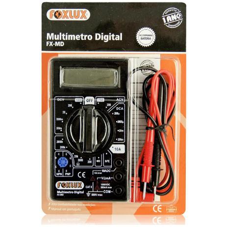 Multimetro Plástico Digital 9V 3001 Foxlux Menor preço em Multimetro Plástico Digital 9V 3001 Foxlux