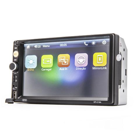 Multimídia Automotivo MP5 Player Tela de 7 Pol 2 Din Espelhamento com celular Bluetooth USB SD - Knup Menor preço em Multimídia Automotivo MP5 Player Tela de 7 Pol 2 Din Espelhamento com celular Bluetooth USB SD - Knup