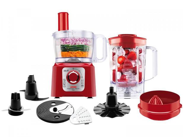 Multiprocessador Arno Multichef 7 Em 1 Mp74 700W Verm 220V Menor preço em Multiprocessador Arno Multichef 7 Em 1 Mp74 700W Verm 220V