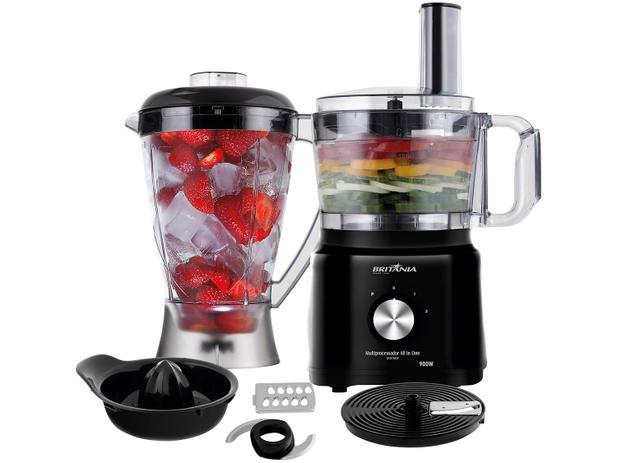 Multiprocessador Britânia Preto All In One - BMP900P 2 Velocidades + Pulsar 900W