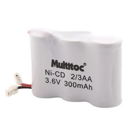 Multitoc Bateria P/ Telefone S/ Fio 3,6X300MAH 2/ 3AA PLUG Universal Menor preço em Multitoc Bateria P/ Telefone S/ Fio 3,6X300MAH 2/ 3AA PLUG Universal