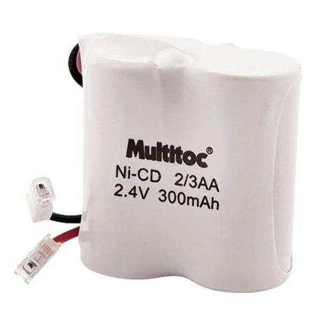 Multitoc Bateria P/ Telefone sem Fio 2.4X300MAH 2/3AA Menor preço em Multitoc Bateria P/ Telefone sem Fio 2.4X300MAH 2/3AA
