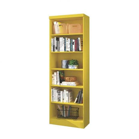 Multiuso Livreiro Estante Sem Portas Amarelo - Qmovi Móveis Menor preço em Multiuso Livreiro Estante Sem Portas Amarelo - Qmovi Móveis