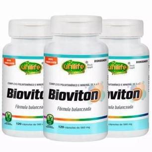 Multivitamínico Bioviton - 3x 120 Cápsulas - Unilife Menor preço em Multivitamínico Bioviton - 3x 120 Cápsulas - Unilife