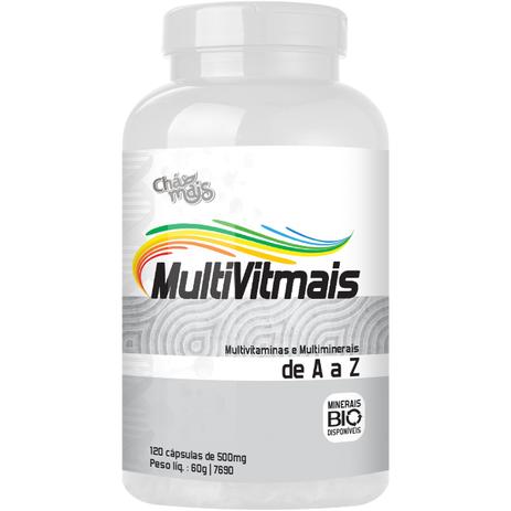 MultiVitMais Multivitaminas de A a Z 120 cápsulas de 500mg - Chá mais é ruim? MultiVitMais Multivitaminas de A a Z 120 cápsulas de 500mg - Chá mais é boa?