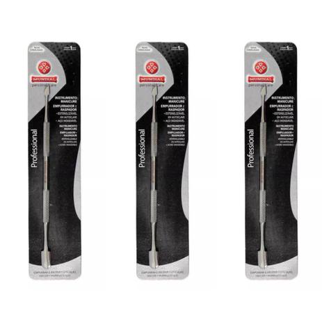 Mundial 371 Espátula Manicure Aço Profissional (Kit C/03) Menor preço em Mundial 371 Espátula Manicure Aço Profissional (Kit C/03)