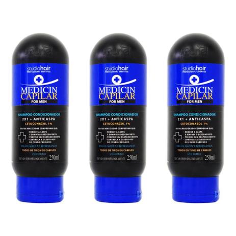 Muriel Anticaspa Shampoo C/ Cetoconazol 250ml (Kit C/03) Menor preço em Muriel Anticaspa Shampoo C/ Cetoconazol 250ml (Kit C/03)