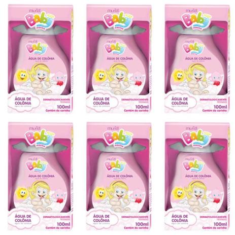 Muriel Baby Água Colônia Infantil Menina 100ml (Kit C/06) Menor preço em Muriel Baby Água Colônia Infantil Menina 100ml (Kit C/06)
