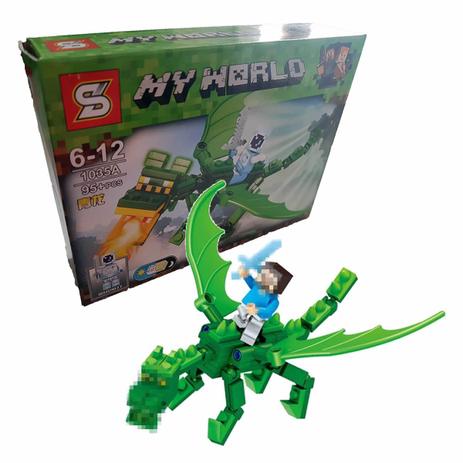 My World Dragon Blocos de Montar Mine 95 Peças Verde - 1035A - Sl Menor preço em My World Dragon Blocos de Montar Mine 95 Peças Verde - 1035A - Sl