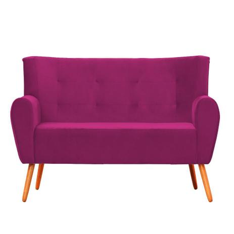Menor preço em Namoradeira Barcelona Pé Palito 120 cm Suede Pink Takeda Estofados