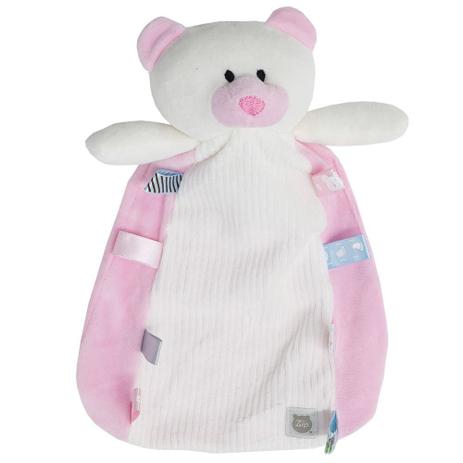 Naninha Com Carinha Ursinho Branco/Rosa - Zip Toys Menor preço em Naninha Com Carinha Ursinho Branco/Rosa - Zip Toys