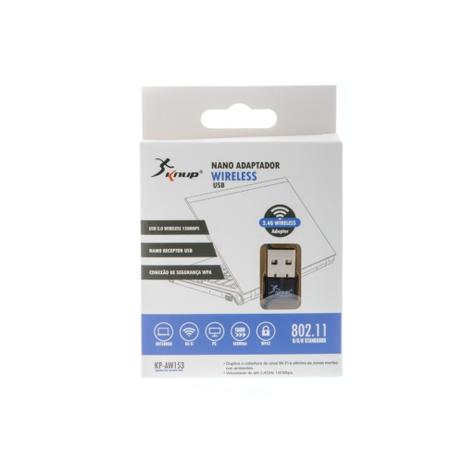 Nano Adaptador Wi-Fi Wireless Knup - KP-AW153 Menor preço em Nano Adaptador Wi-Fi Wireless Knup - KP-AW153