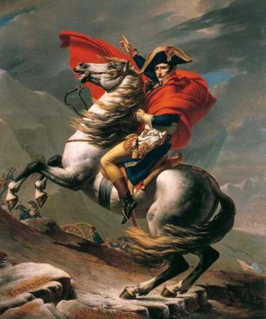 Napoleão Cruzando os Alpes - Jacques-Louis David - Tela 50x59 Para Quadro - Santhatela é boa?