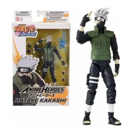 Naruto Boneco Articulado Bandai Kakashi Hatake Fun F0051 3 Bonecos Magazine Luiza