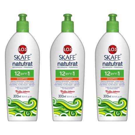 Natutrat Sos 12em1 Shampoo 350ml (Kit C/03) Menor preço em Natutrat Sos 12em1 Shampoo 350ml (Kit C/03)