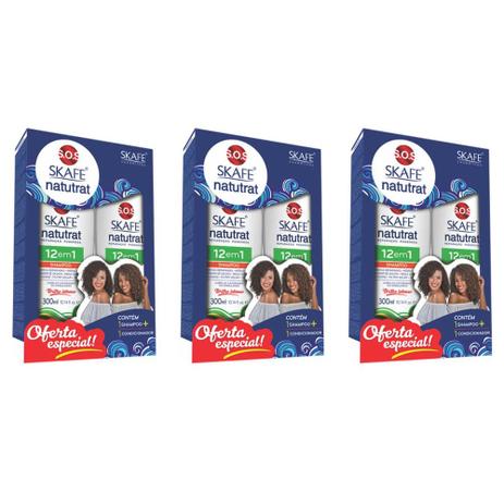 Natutrat Sos 12em1 Shampoo + Condicionador 300ml (Kit C/03) Menor preço em Natutrat Sos 12em1 Shampoo + Condicionador 300ml (Kit C/03)
