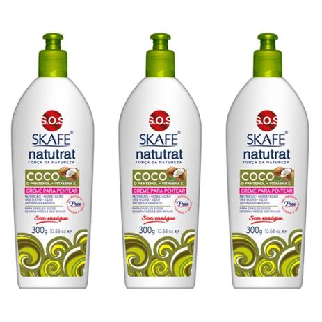 Natutrat Sos Coco Creme P/ Pentear 350g (Kit C/03) Menor preço em Natutrat Sos Coco Creme P/ Pentear 350g (Kit C/03)