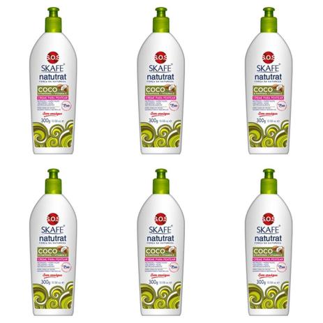 Natutrat Sos Coco Creme P/ Pentear 350g (Kit C/06) Menor preço em Natutrat Sos Coco Creme P/ Pentear 350g (Kit C/06)