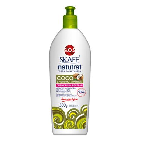 Natutrat Sos Coco Creme P/ Pentear 350g Menor preço em Natutrat Sos Coco Creme P/ Pentear 350g