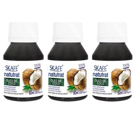 Natutrat Sos Óleo De Coco 60ml (Kit C/03) Menor preço em Natutrat Sos Óleo De Coco 60ml (Kit C/03)