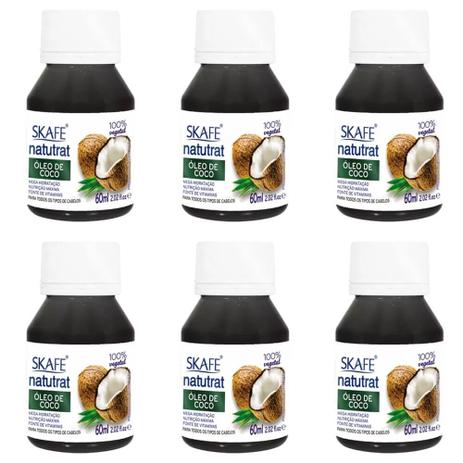 Natutrat Sos Óleo De Coco 60ml (Kit C/06) Menor preço em Natutrat Sos Óleo De Coco 60ml (Kit C/06)