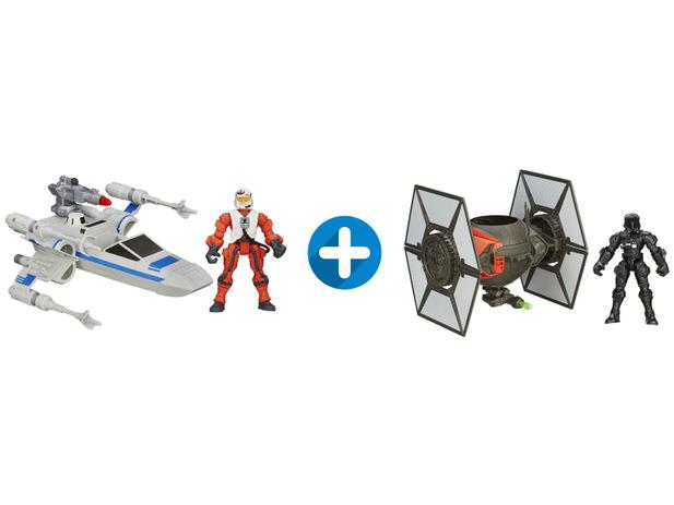 Nave X-wing + Tie Fighter - com Bonecos Hasbro Menor preço em Nave X-wing + Tie Fighter - com Bonecos Hasbro
