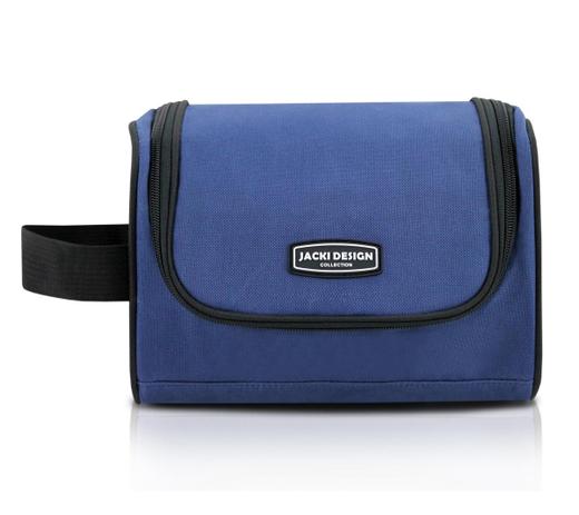 Necessaire c/ Alça Lateral Lisa Azul Jacki Design Menor preço em Necessaire c/ Alça Lateral Lisa Azul Jacki Design