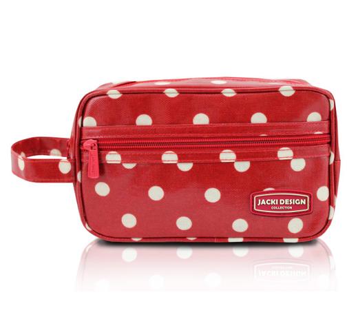 Necessaire c/ Alça Lateral Tam. G Bolinha Vermelho Jacki Design Menor preço em Necessaire c/ Alça Lateral Tam. G Bolinha Vermelho Jacki Design
