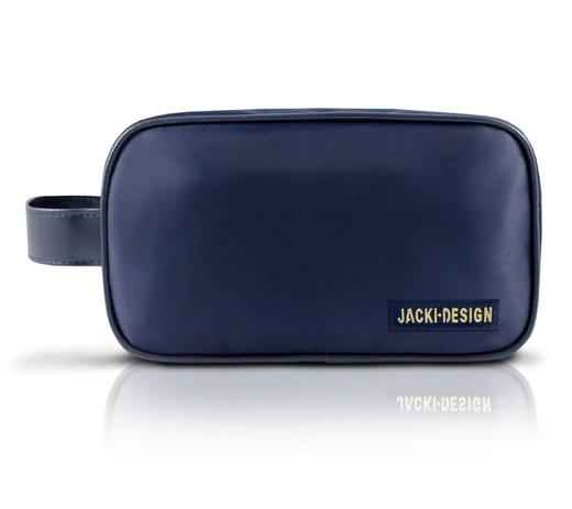 Necessaire Com Alça Lateral Masculina Azul Microfibra - Jacki design Menor preço em Necessaire Com Alça Lateral Masculina Azul Microfibra - Jacki design