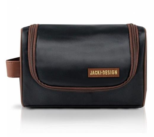 Necessaire Com Alça Lateral Masculina Preto Marrom - Jacki design Menor preço em Necessaire Com Alça Lateral Masculina Preto Marrom - Jacki design