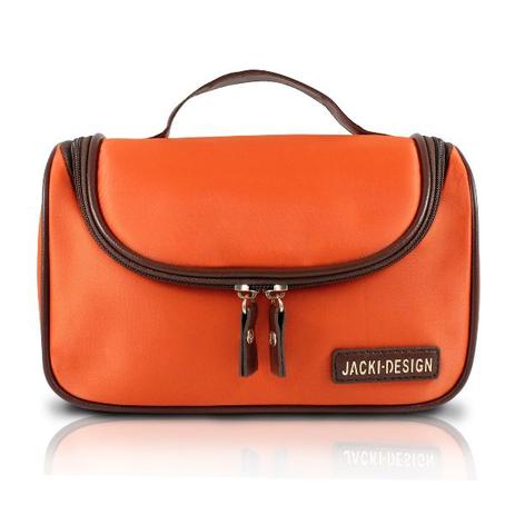 Necessaire com Gancho Lisa - Laranja - Jacki design Menor preço em Necessaire com Gancho Lisa - Laranja - Jacki design