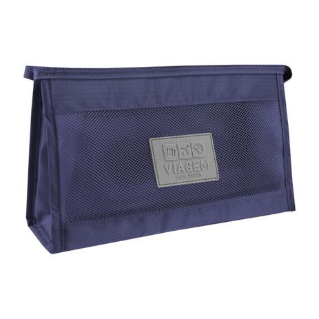 Necessaire compacta Jacki Design Azul Menor preço em Necessaire compacta Jacki Design Azul