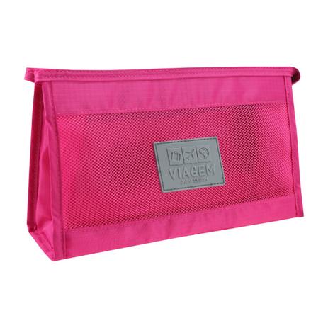 Necessaire compacta Jacki Design Pink Menor preço em Necessaire compacta Jacki Design Pink