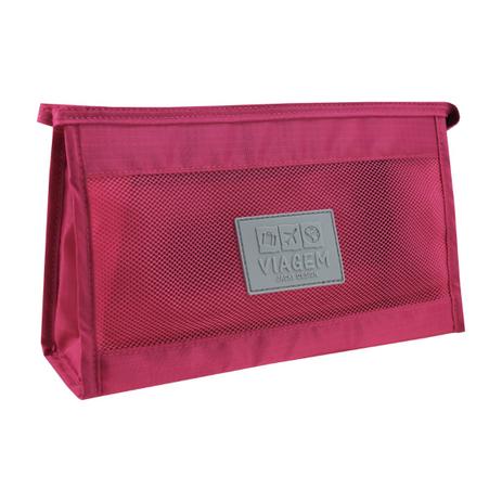 Necessaire compacta Jacki Design Vinho Menor preço em Necessaire compacta Jacki Design Vinho
