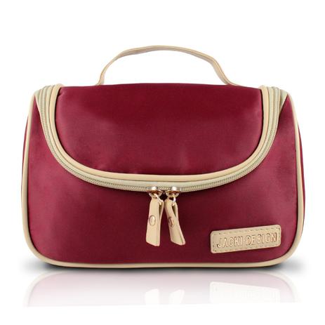 Necessaire de Viagem com Gancho Lisa vinho - Jacki design Menor preço em Necessaire de Viagem com Gancho Lisa vinho - Jacki design