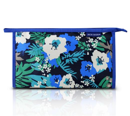 Necessaire Envelope Estampada Tam. G Azul/Floral Jacki Design Menor preço em Necessaire Envelope Estampada Tam. G Azul/Floral Jacki Design