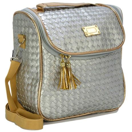 Nécessaire Feminina Bolsa Térmica Luxo Prata CBRN07851 - Commerce brasil é boa?