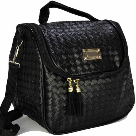 Menor preço em Nécessaire Feminina Bolsa Térmica Luxo Preto CBRN08001 - Commerce brasil