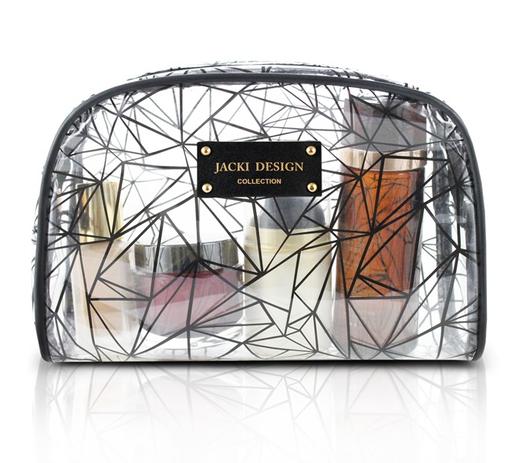 Necessaire Retangular Tam. G Transparente Jacki Design Menor preço em Necessaire Retangular Tam. G Transparente Jacki Design